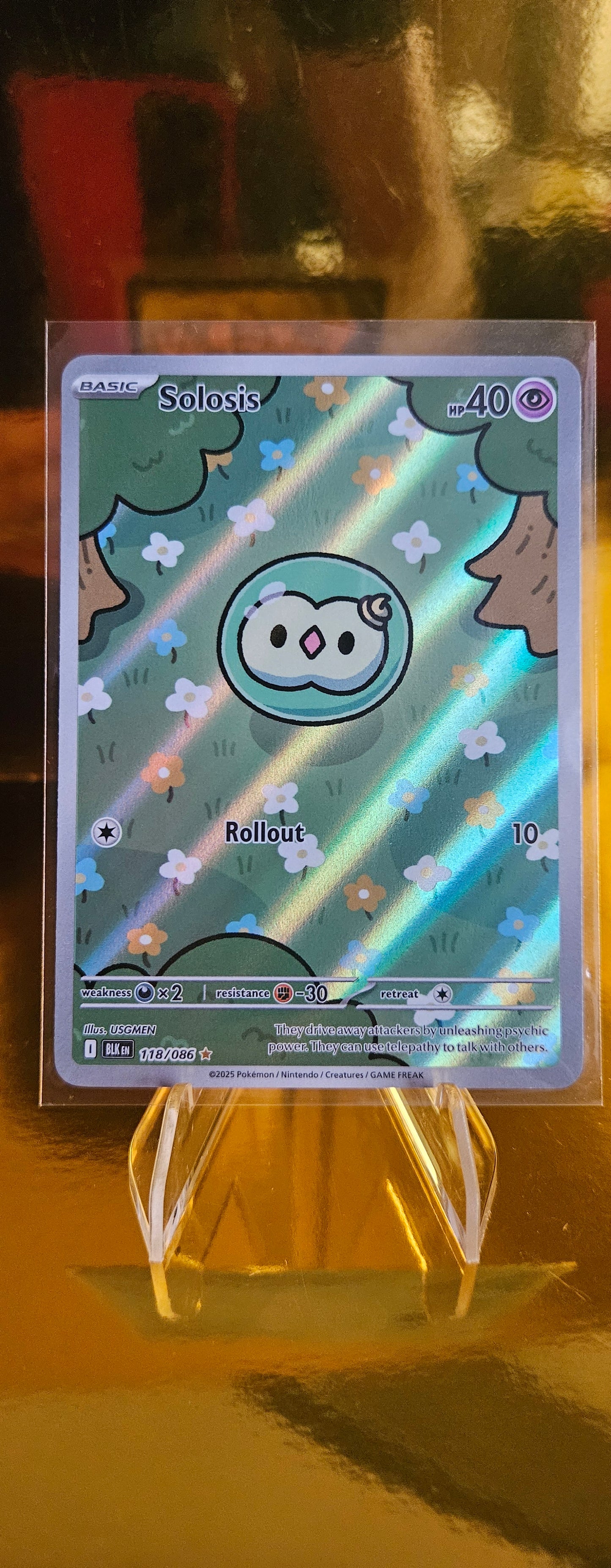 Pokémon Solosis „Black Bolt“ Illustration Rare – SV11B / AR / 123/086 Englisch