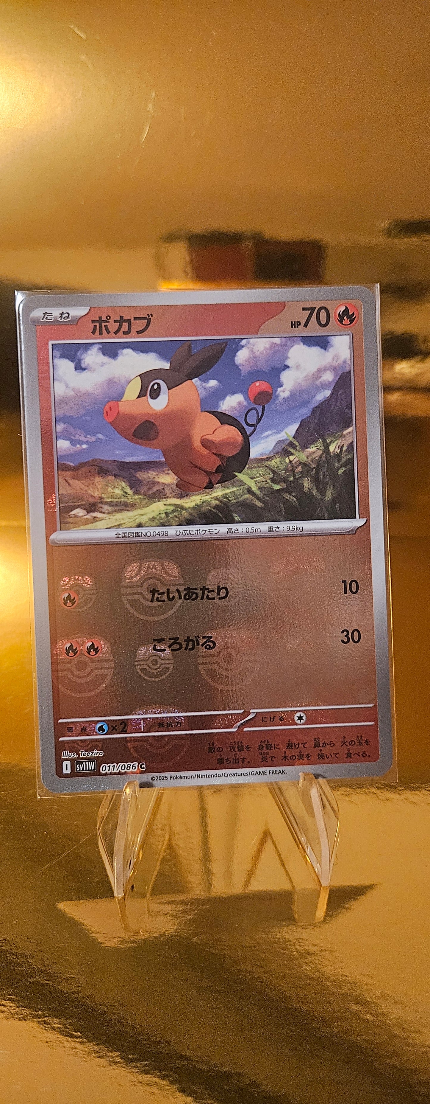 Masterball ポカブ (Pokabu = Floink / Tepig) 011/086 C