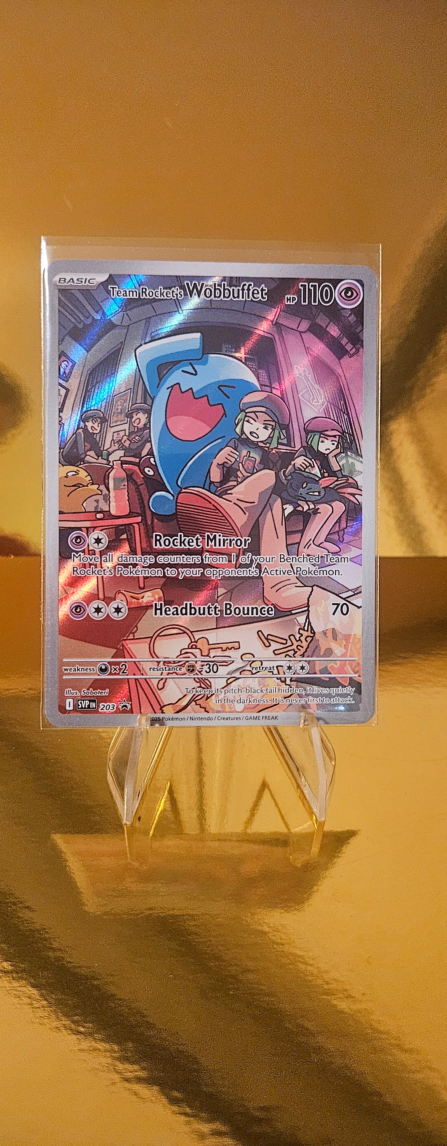 Pokémon Karte – Team Rocket’s Wobbuffet – SVP 203 – Scarlet & Violet Promo – Englisch