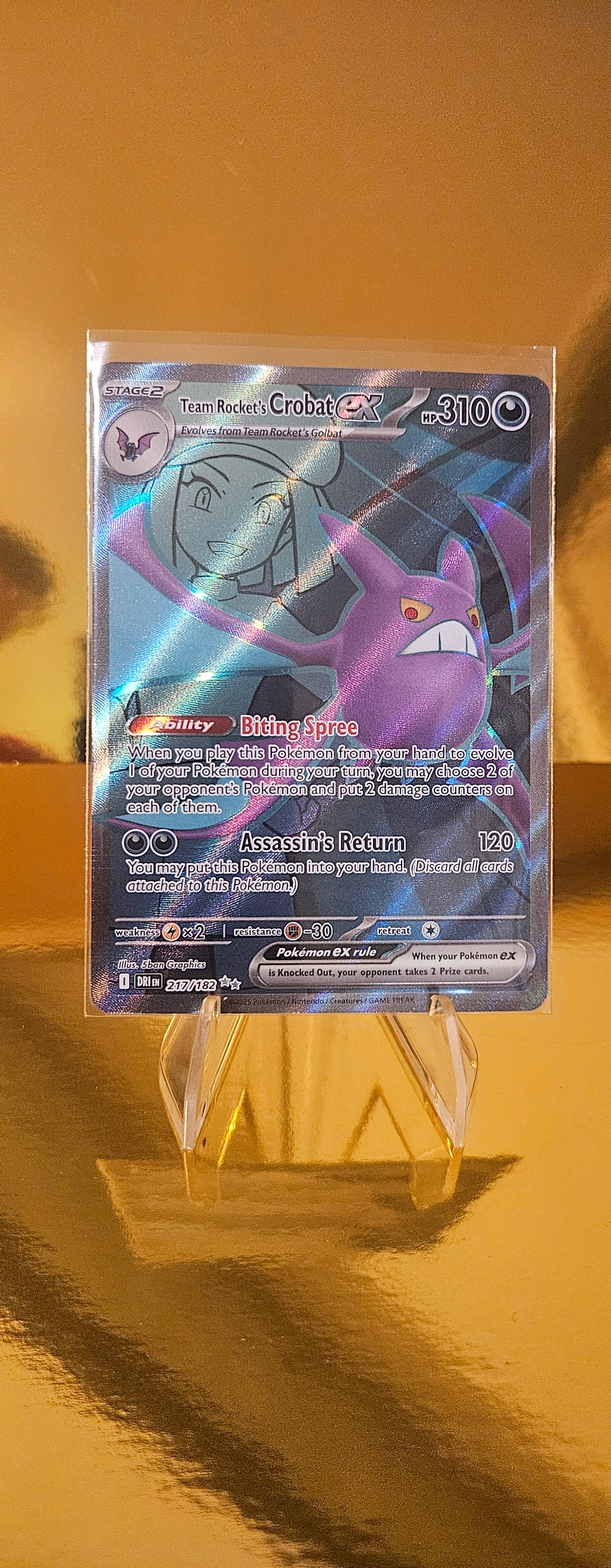 Team Rockets Iksbat ex (DRI 217) Ewige Rivalen - Team Rocket's Crobat ex Englisch